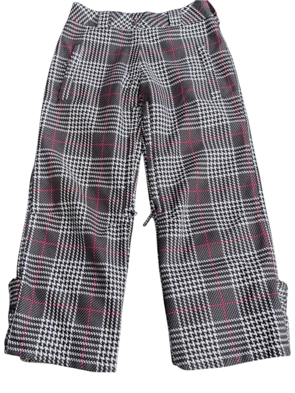 X5 Powder Room Black/White/Pink Houndstooth Snowboard Pants (S)